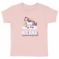 T-shirt Enfant Prénom - Licorne Rose  - face_rose