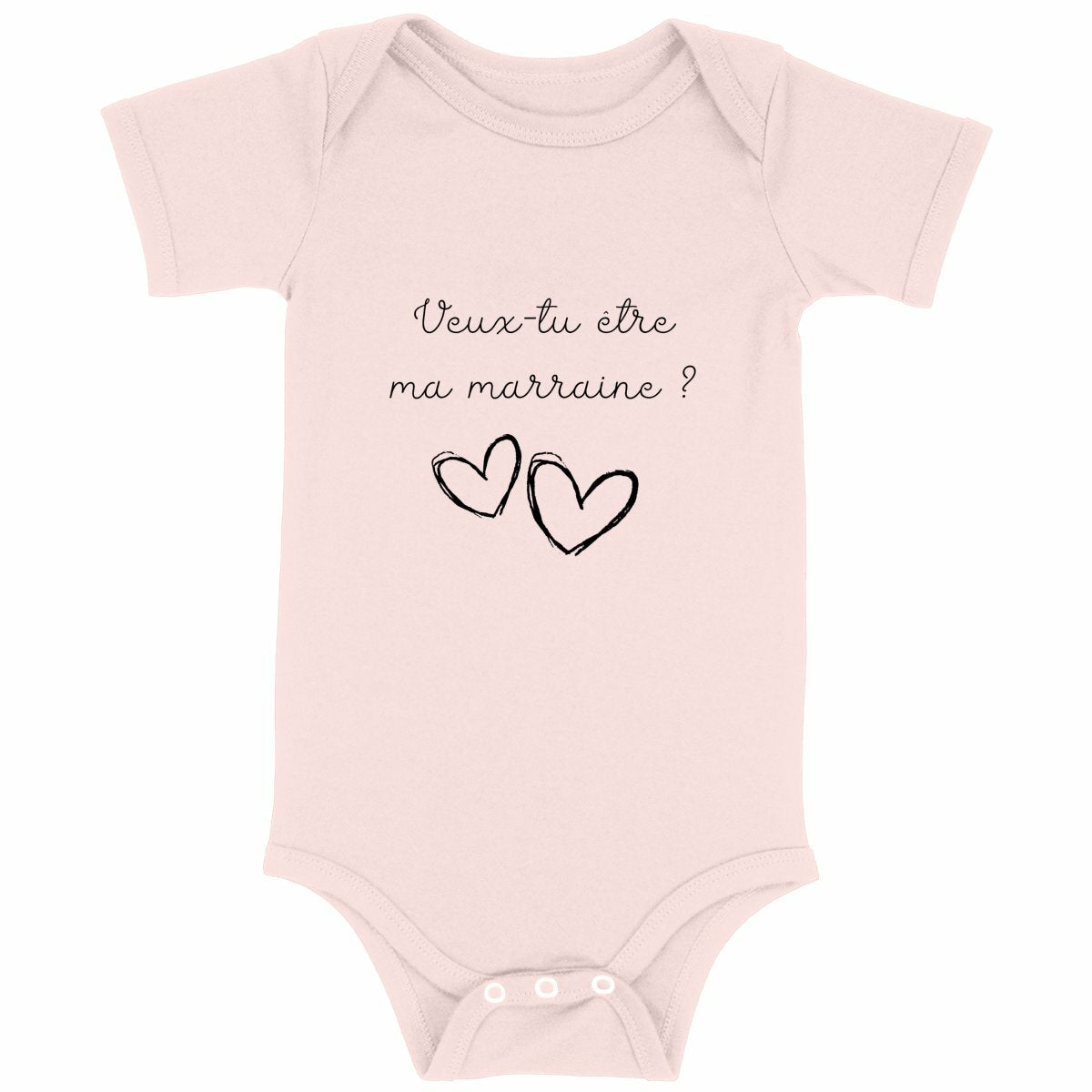 Body bébé - Marraine  - face_rose