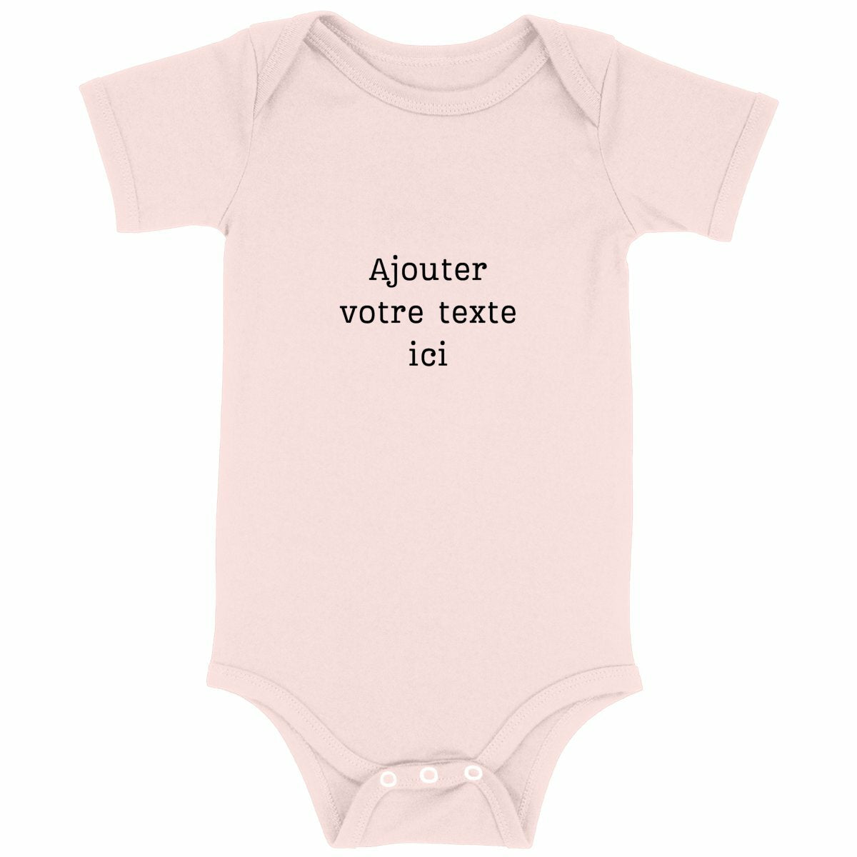 Body bébé à personnaliser  - face_rose