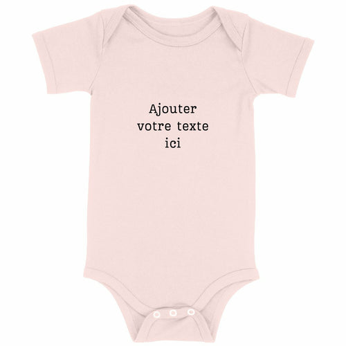 Body bébé à personnaliser  - face_rose